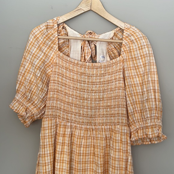 Rahi gingham midi dress bow open back - Picture 5 of 9